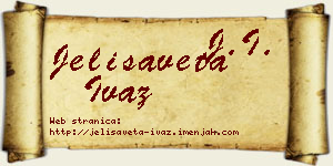 Jelisaveta Ivaz vizit kartica